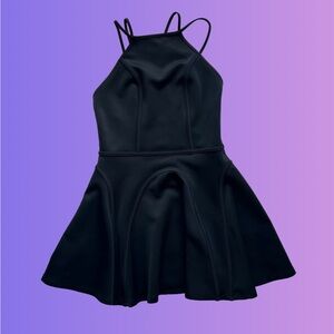 Nasty Gal Y2K Skater Dress Medium Black